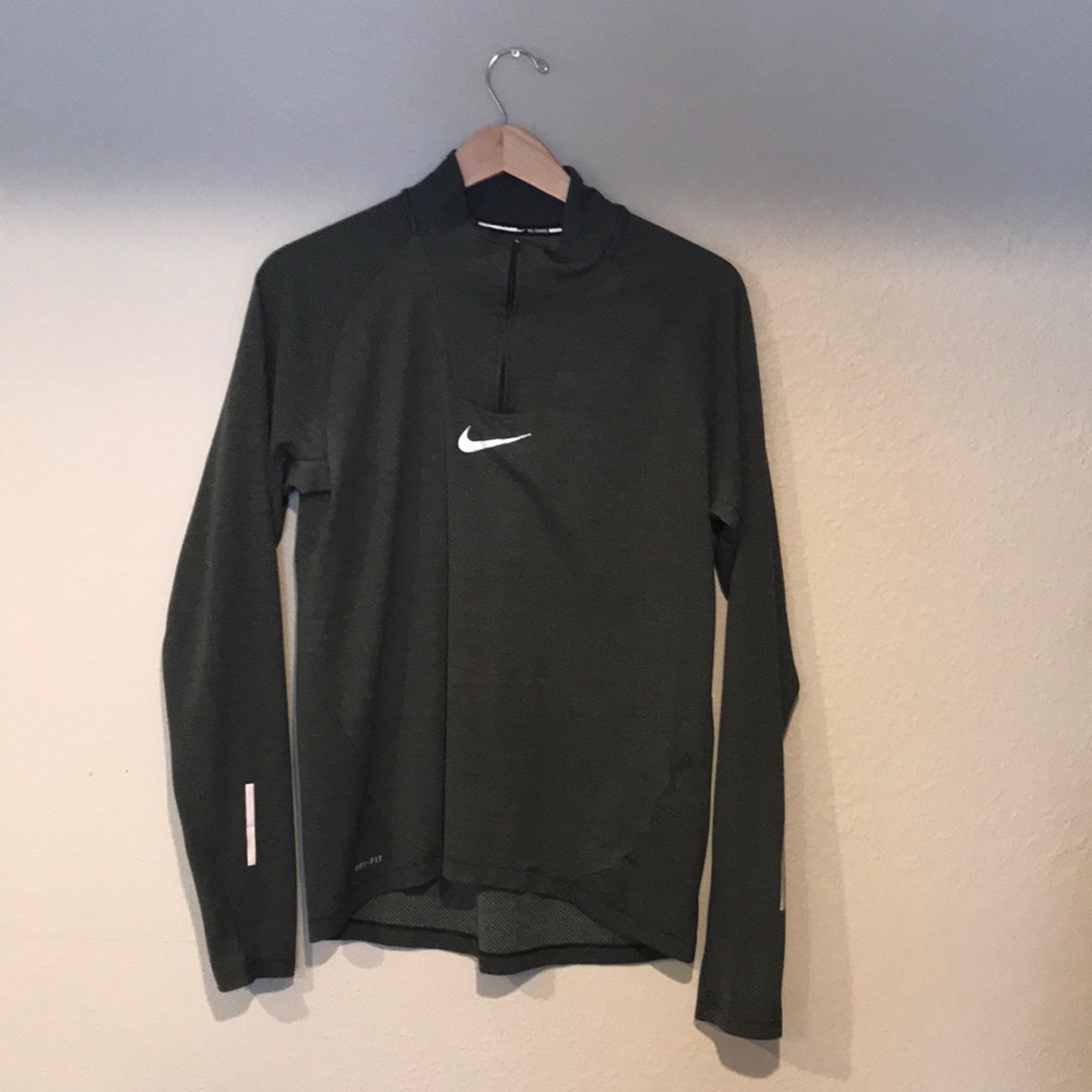 Nike long sleeve quarter zip running tee